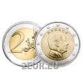 Monaco 2 eurot UNC 2011 – prints Albert II