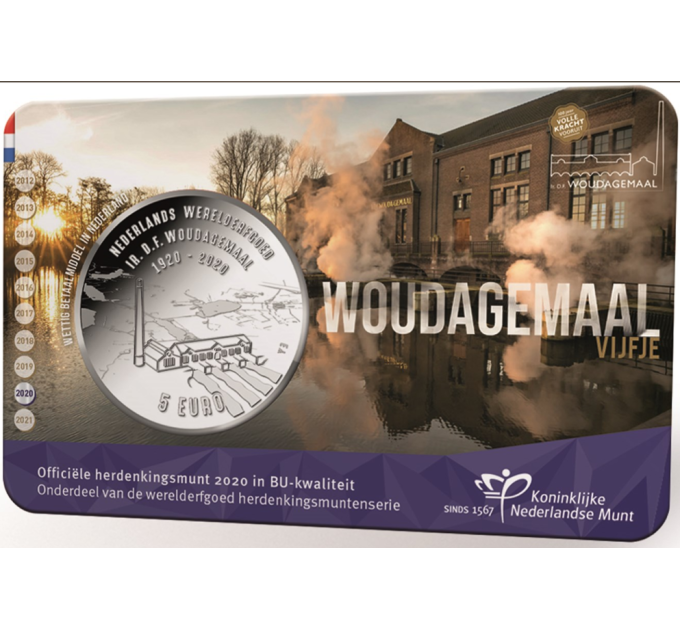 Нидерланды 5 евро UNC 2020 - Woudagemaal
