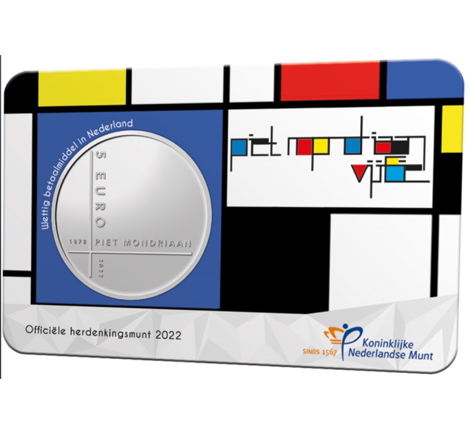 Hollandi 5 euro UNC 2022 – Piet Mondriaan