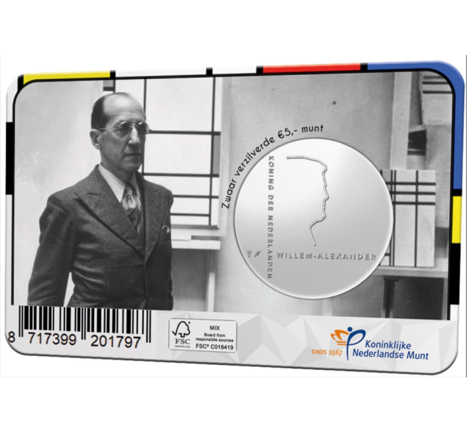 Hollandi 5 euro UNC 2022 – Piet Mondriaan