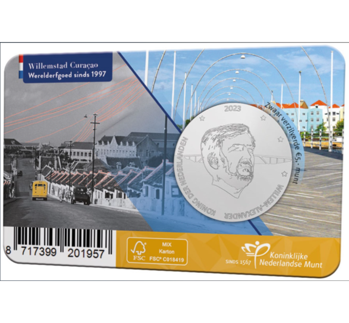 Hollandi 5 euro UNC 2023 - Willemstad Vijfje