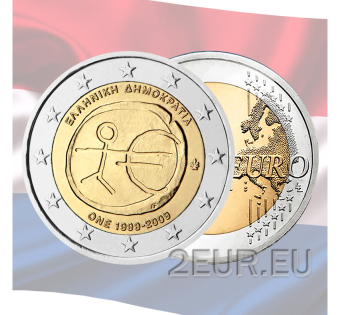 Holland 2 eurot UNC 2009 – 10 aastat eurot