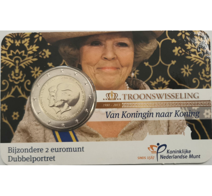 Holland 2 eurot BU 2013 - Beatrix ja Willem Alexander 