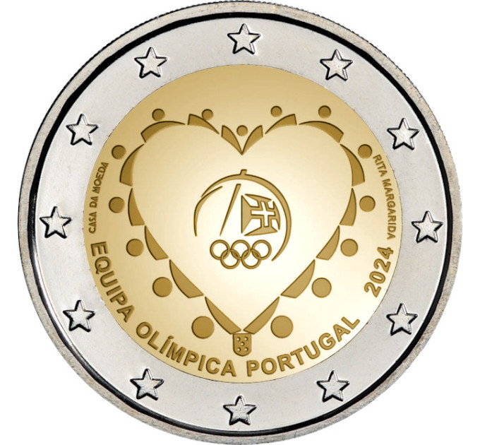 Portugal 2 eurot UNC 2024 – olümpiamängud