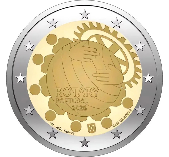 Portugal 2 euro UNC 2026 - 100th Anniversary of the Rotary Foundation in Portugal