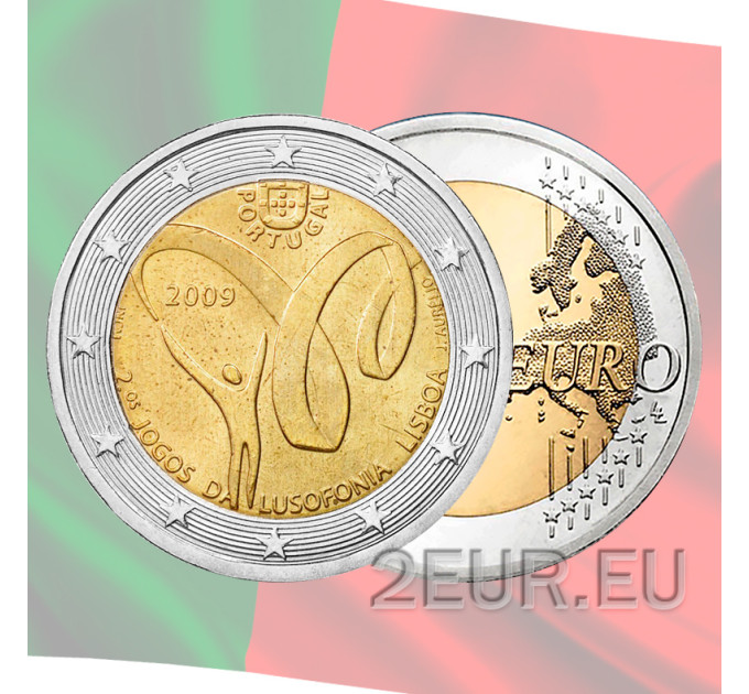 Portugal 2 eurot UNC 2009 – Mängud Lissabonis