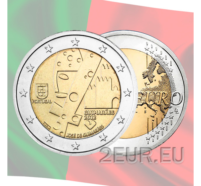 Portugal 2 eurot UNC 2012 – Guimaraes – Euroopa kultuuripealinn