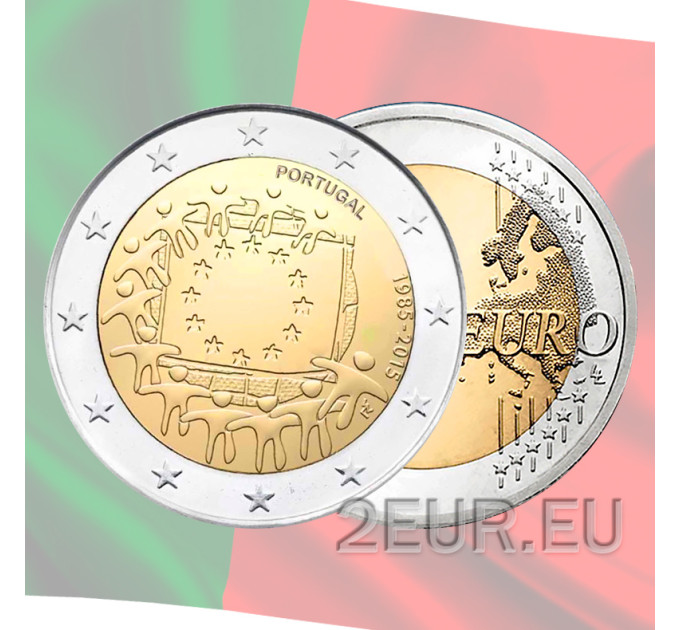 Portugal 2 eurot UNC 2015 – ELi lipu 30. aastapäev
