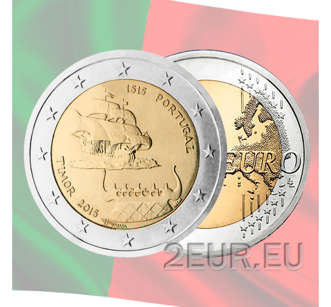 Portugal 2 eurot UNC 2015 – 500 aastat esimesest kontaktist Timoriga