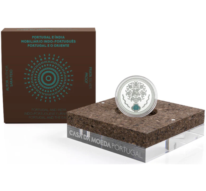 Portugal 5 euro hõbe proof 2023 – Indo-Portugali mööbel