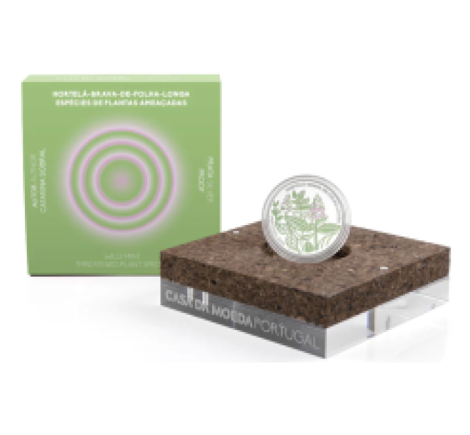 Portugal 5 euro silver proof 2023 - Longleaf spearmint 