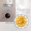 Portugal 2 eurot BU 2012 – 10 aastat euro sularaha