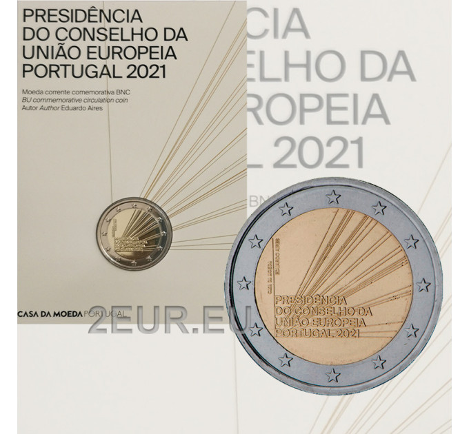 Portugal 2 eurot BU 2021 - Euroopa Liidu Nõukogu eesistumine  