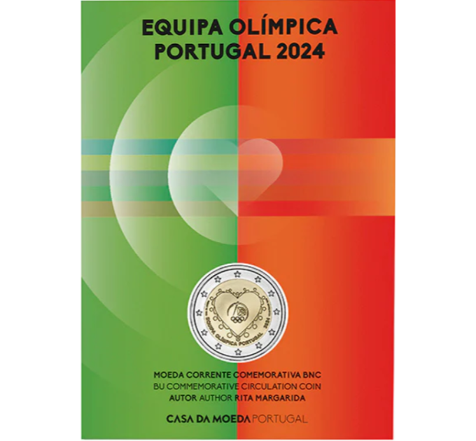 Portugal 2 eurot BU 2024 – Suveolümpiamängud Pariisis – Portugali olümpiakoondis