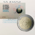 Portugal 2 eurot proof 2012 – 10 aastat euro sularaha  