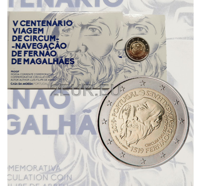 Portugal 2 euro proof 2019 - 500th Anniversary of the First Circumnavigation of Earth by Magellan 