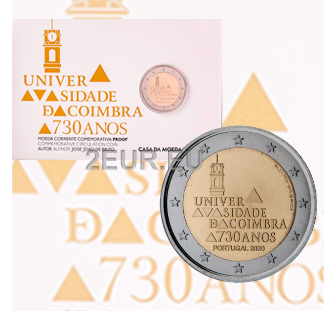 Portugal 2 eurot proof 2020 – 730 aastat Coimbra ülikool 