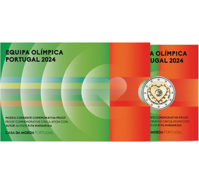 Portugal 2 eurot Proof 2024 – Suveolümpiamängud Pariisis – Portugali olümpiakoondis