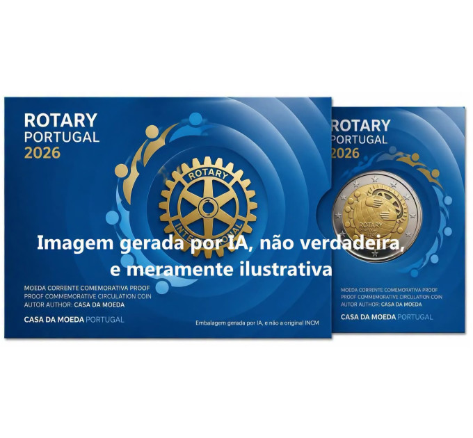 Portugal 2 euro Proof 2026 - 100th Anniversary of the Rotary Foundation in Portugal