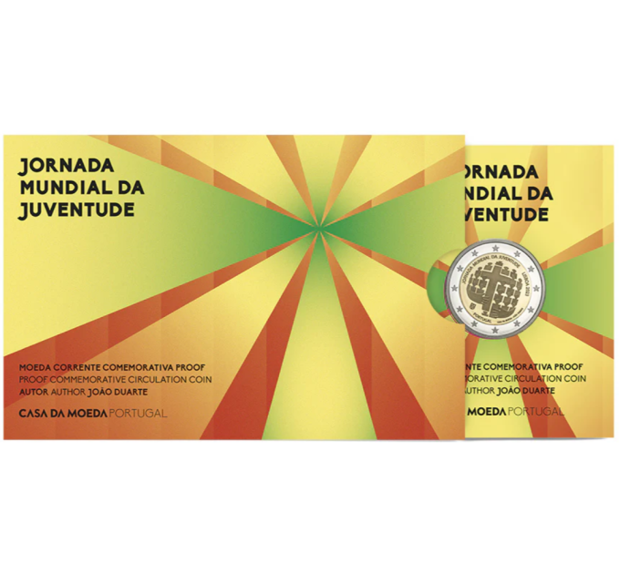 Portugal 2 eurot proof 2023 – Ülemaailmne noortepäev