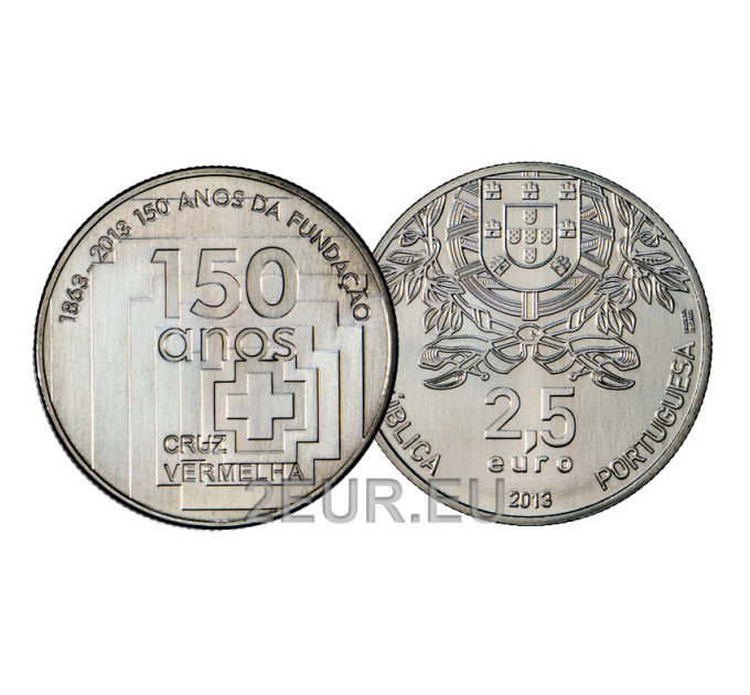 Portugal 2,5 eurot UNC 2013 – Punase Risti 150. aastapäev