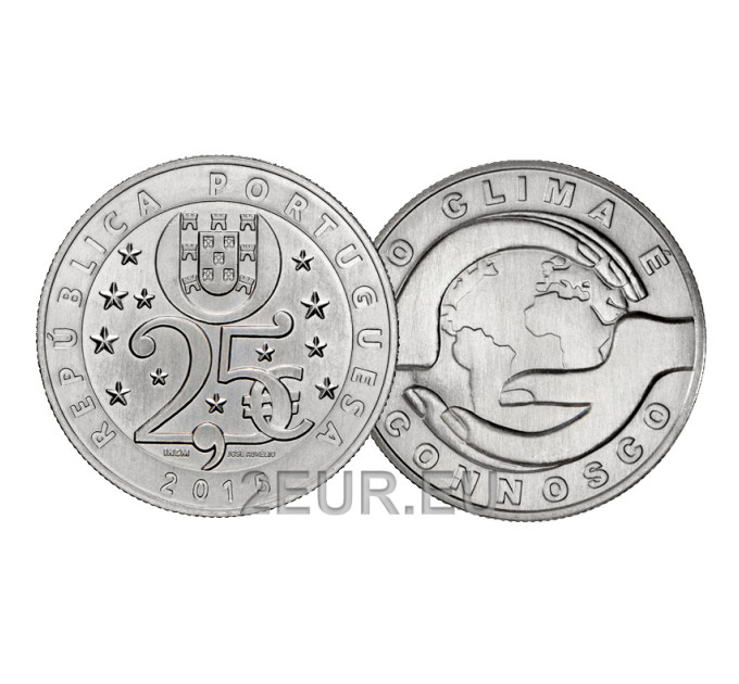 Portugal 2,5 eurot UNC 2015 – Kliimamuutused