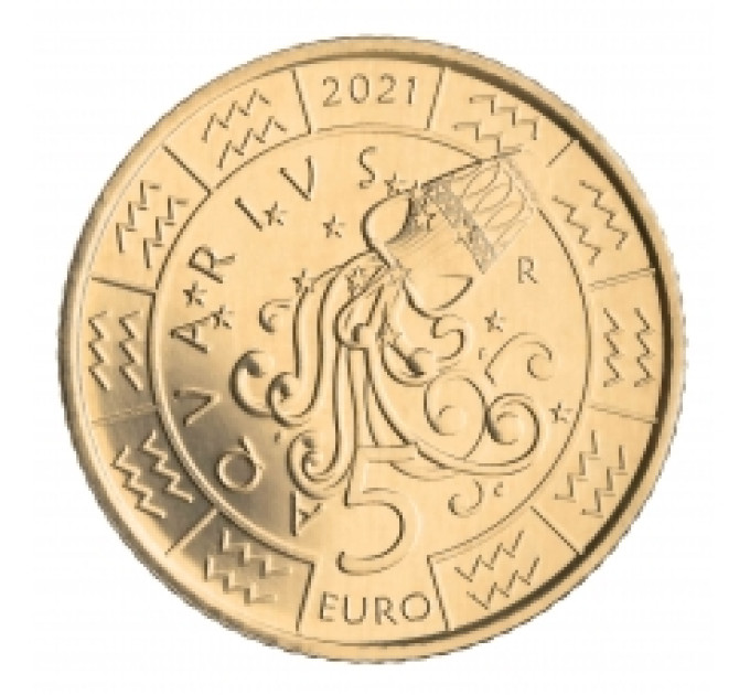 San Marino 5 euro UNC 2021 – "Zodiac Veevalaja"