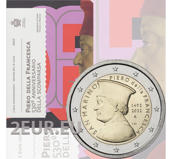 San Marino 2 euro BU 2022 - 530th anniversary of the death of Piero Della Francesca