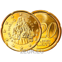 San Marino 2008 - 20 cent UNC San Marino 2008 - 20 cent UNC