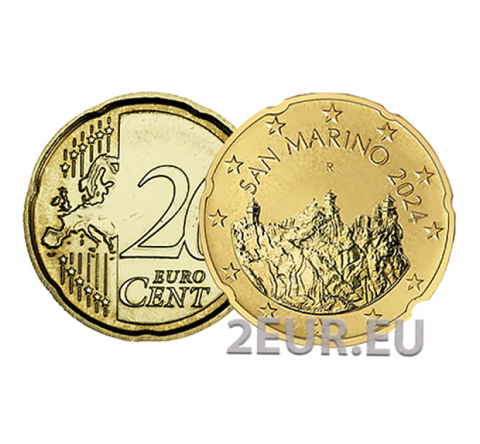 San Marino 20 senti UNC 2024