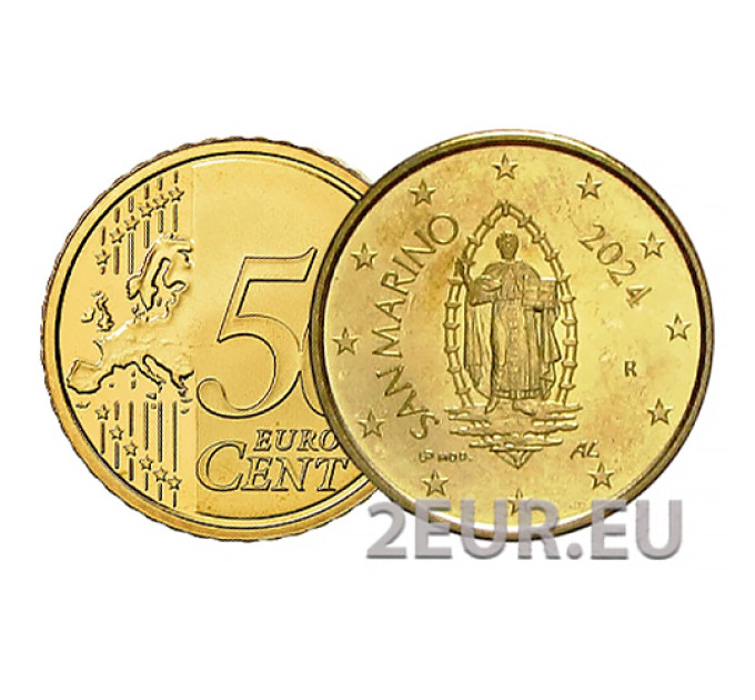 San Marino 50 senti UNC 2024