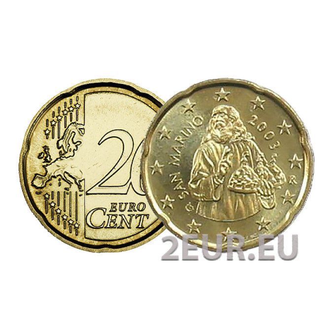 San Marino 20 senti UNC 2003