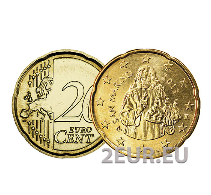 San Marino 20 senti UNC 2013