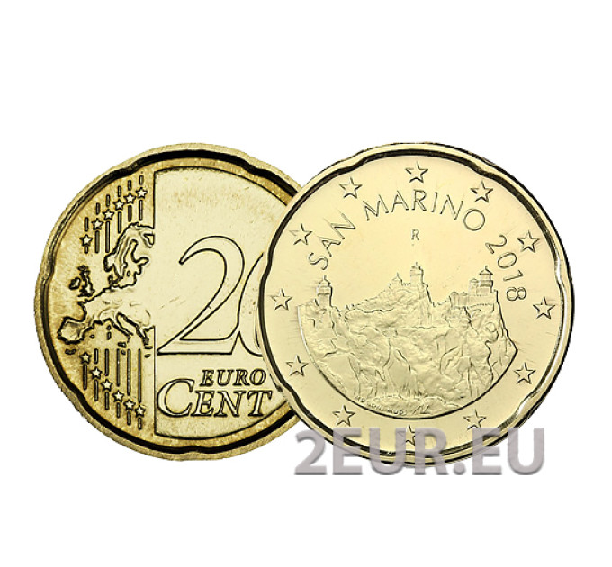 San Marino 20 senti UNC 2018