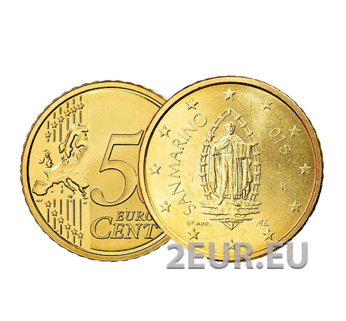 San Marino 50 senti UNC 2018