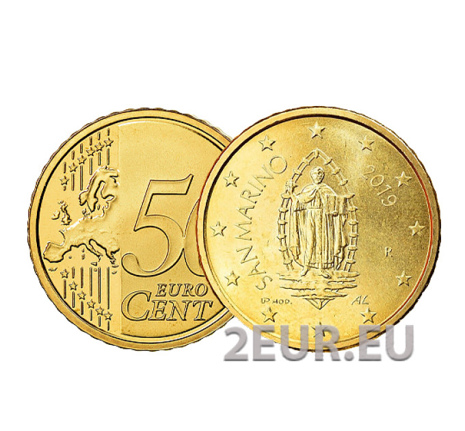 San Marino 50 senti UNC 2019