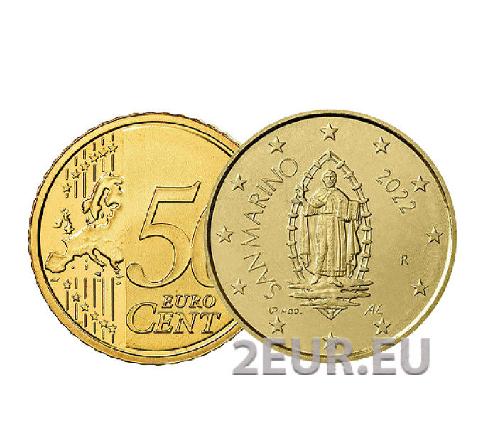 San Marino 50 senti UNC 2022