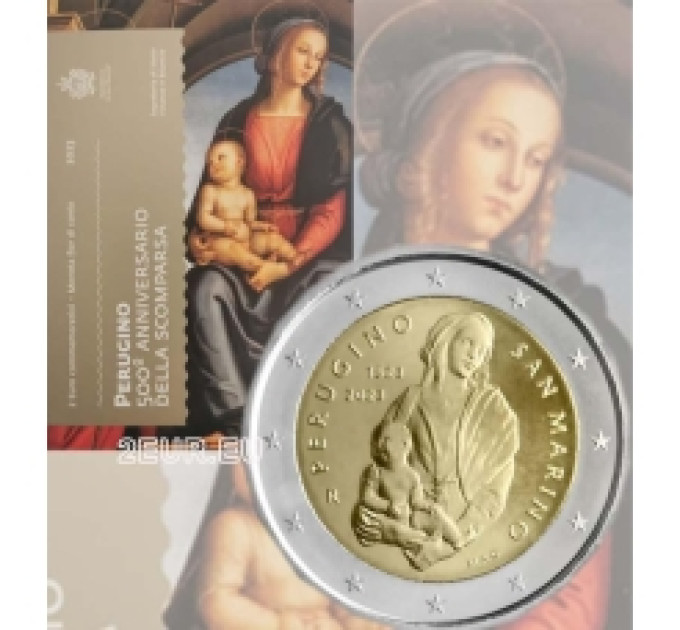 San Marino 2 eurot BU 2023 – 500 aastat Perugino surmast