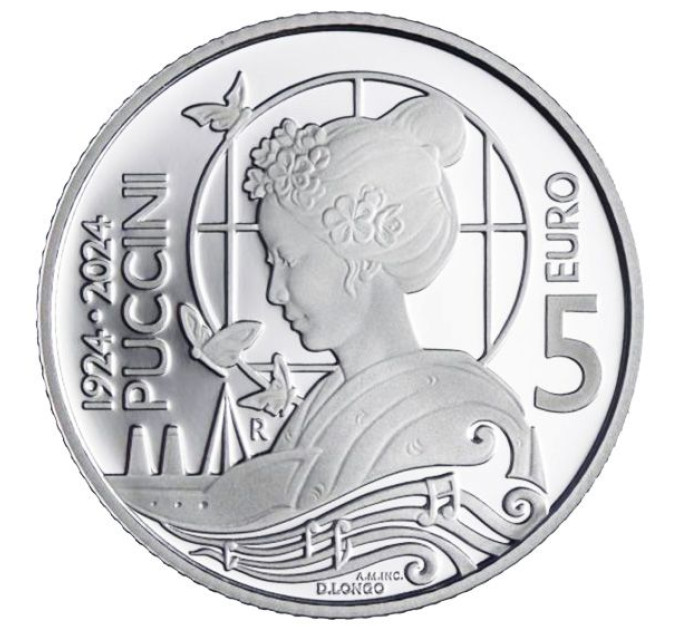 San Marino 5 euro proof 2024 - Giacomo Puccini