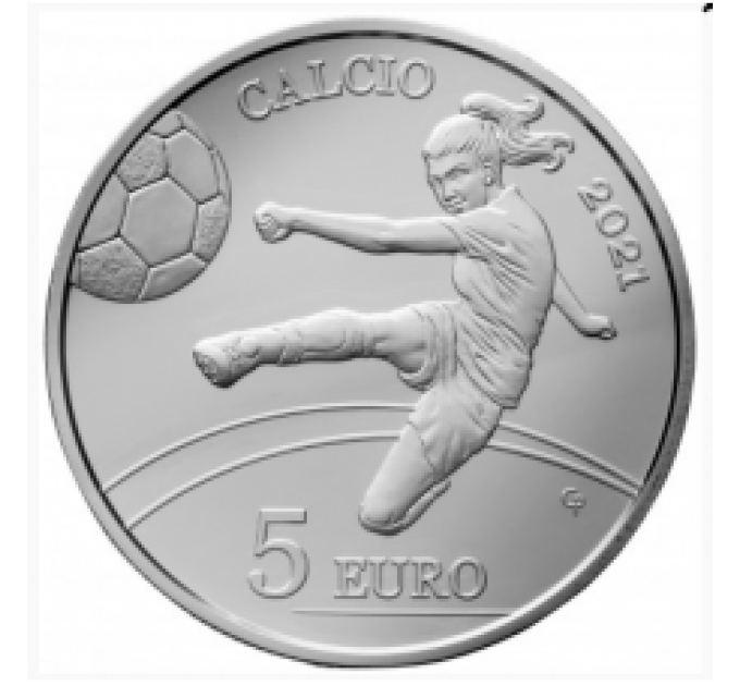 San Marino 5 euro proof 2021 - Fútbol  