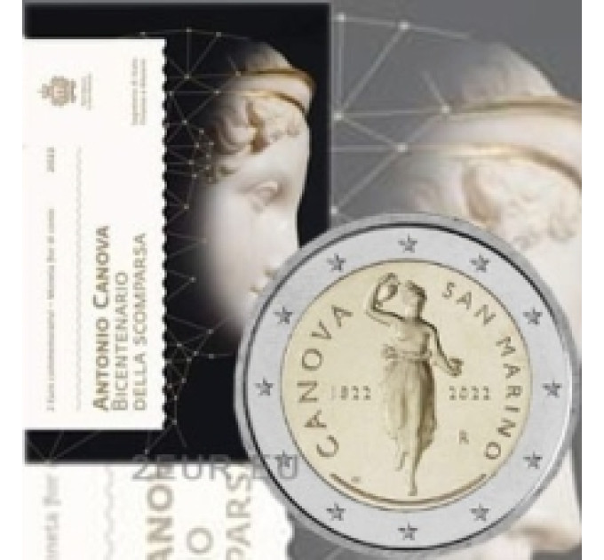 San Marino 2 euro BU 2022 - 200th Anniversary of the Death of Antonio Canova