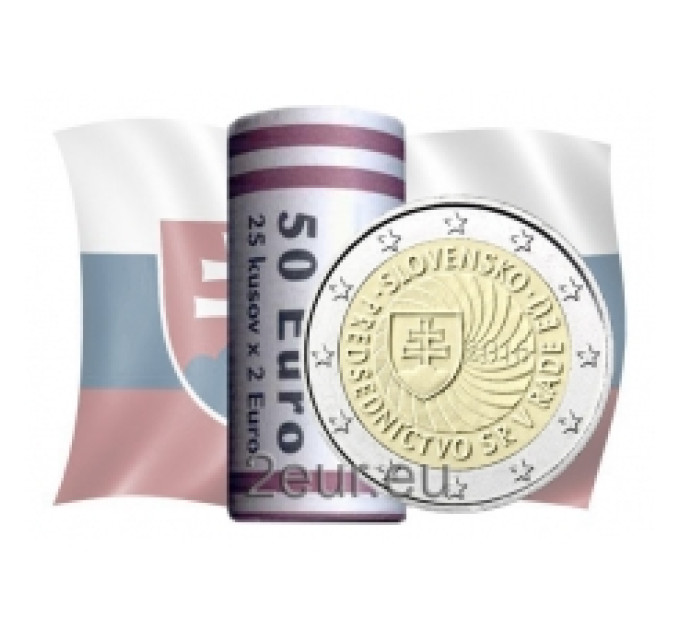 Slovakkia 2 eurot UNC rulli 2016 – Slovakkia ELi Nõukogu eesistumine
