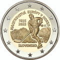 Slovakkia 2 eurot UNC rulli 2025 – 100 aastat esimestest jäähoki Euroopa meistrivõistlustest