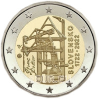 Slovakia 2 euro UNC 2022 - 300th Anniversary of the Construction of Continental Europe’s First Atmospheric Steam Engine for Draining Mines