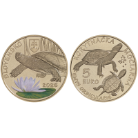 Slovakia 5 euro UNC 2026 - European pond turtle