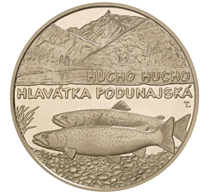 Slovakkia 5 eurot UNC 2025 – Slovakkia loomastik ja taimestik – Doonau lõhe