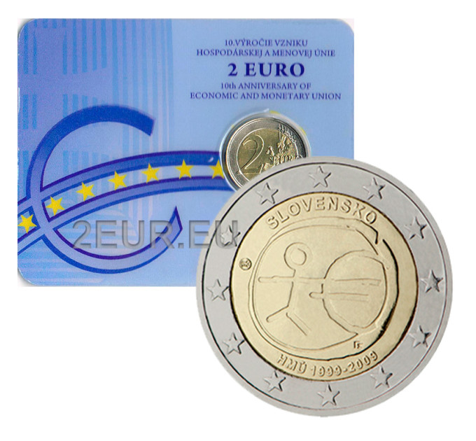 Slovakkia 2 eurot BU 2009 - 10 aastat eurot  