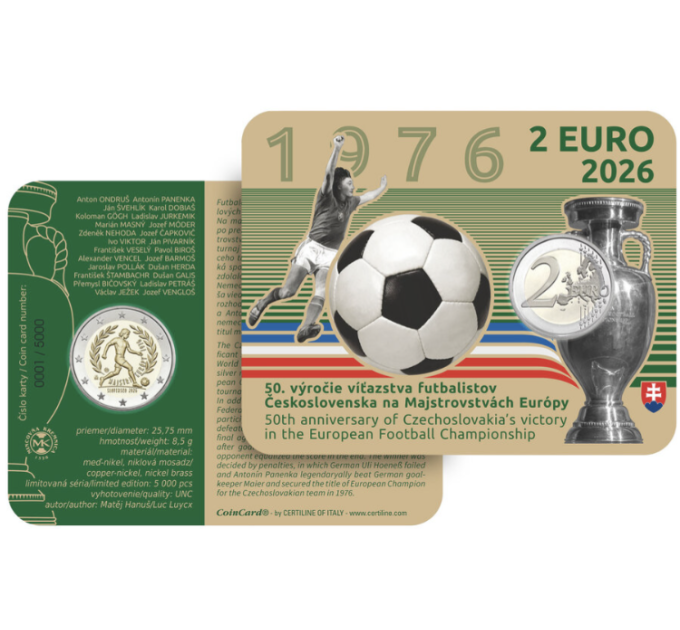 Словакия 2 евро BU 2026 - Чемпионат Европы по футболу УЕФА 1976 года