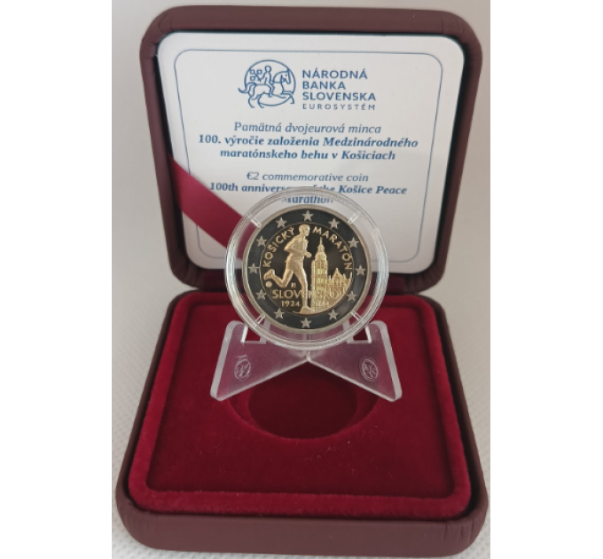Slovakkia 2 Euro proof 2024 – Rahvusvaheline maraton Košices