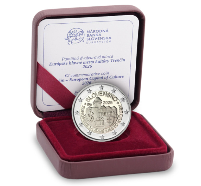 Slovakkia 2 Euro proof 2026 – Trencin
